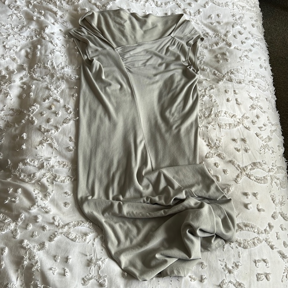 Beige Sleeveless Dress